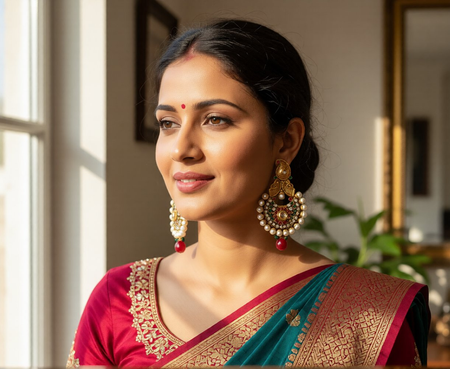 Multicolor Kemp Mango Designer Earrings