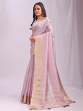 Shree Shyam Fashion Organza Light Pink Saree - Distacart