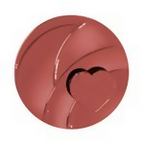 Kaja Heart Melter Lip Gloss Stick 03 Crazy 4U - Soft Rosy Mauve