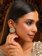 Ruby Raang Floral Aura Studs - Distacart