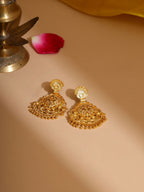 Ruby Raang Traditional Gold Earrings - Distacart