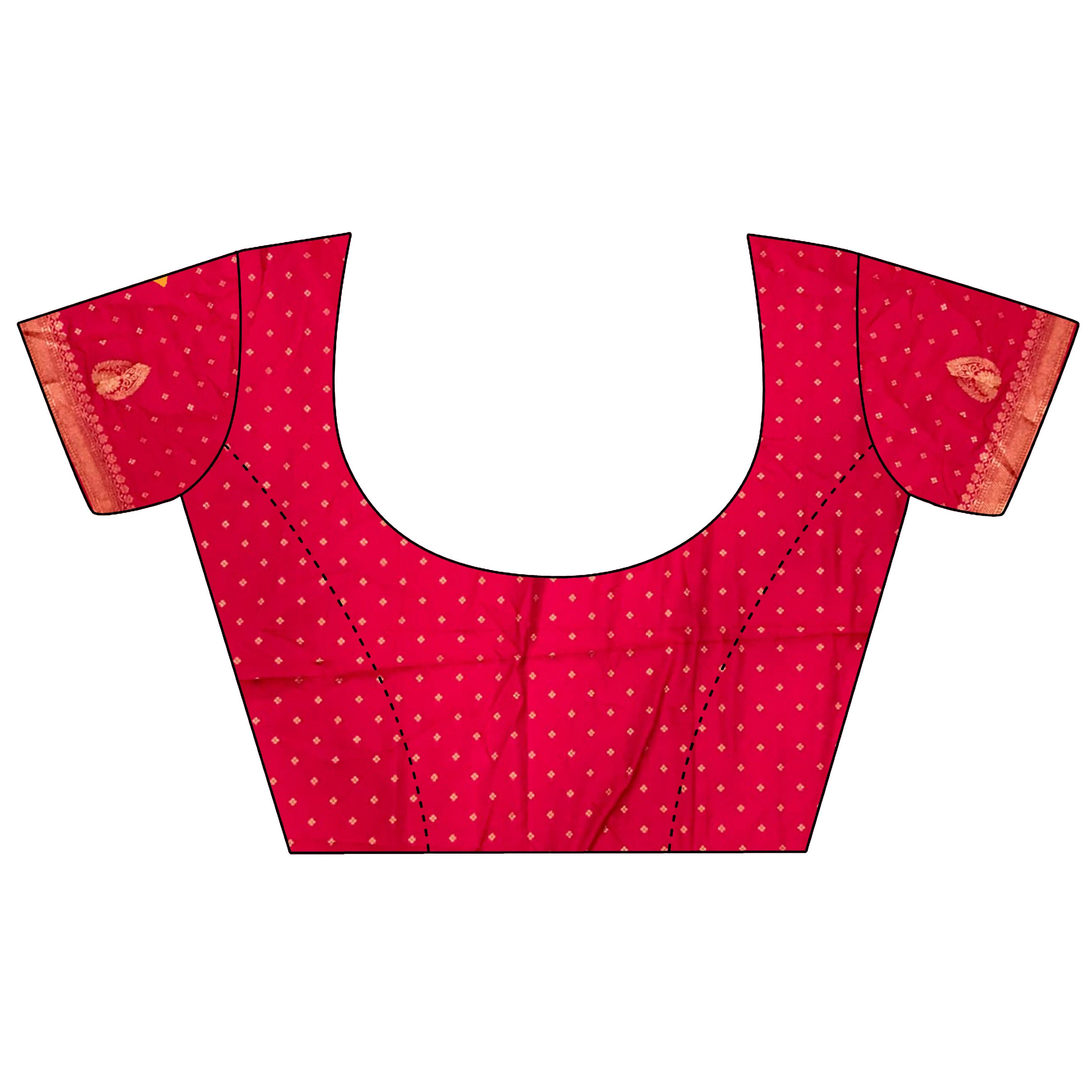Joban Fashion Orange Intricate Motifs Soft Silk Banarasi Saree