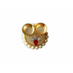 Decorative Haldi Kumkum Holder with Kundans - Distacart