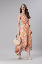 Souchii Floral Print Tiered Dress – Flowy Fit & Flare