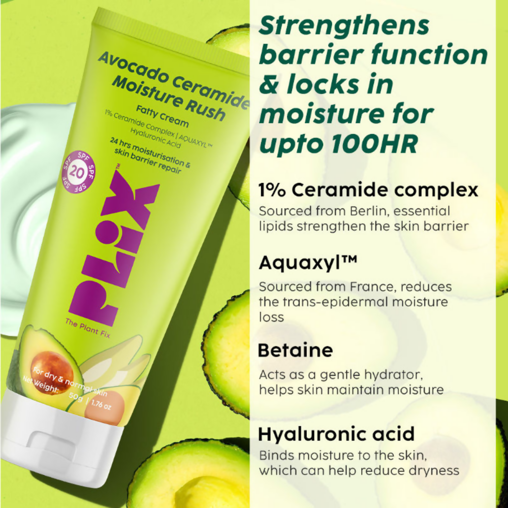 PLIX The Plant Fix Avocado Ceramide Moisture Rush - Cleanser & Cream