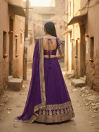 Lehenga Mart Designer Indian Wedding Lehenga Choli-Purple - Distacart