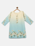 Ahalyaa Multi Crepe Printed Kids Kurta Sharara Sets With Dupatta For Girls