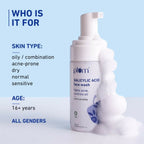 Plum Salicylic Acid Foaming Face Wash - Fights Active Acne & Oil For Smooth Skin