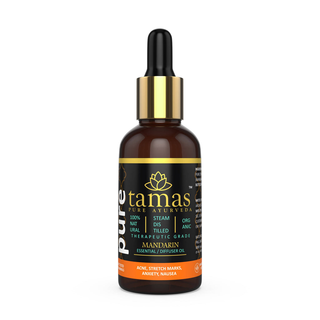 Tamas Pure Ayurveda 100% Organic Mandarin Essential Oil - USDA Certified Organic