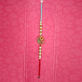White Pearls Design Rakhi - Distacart