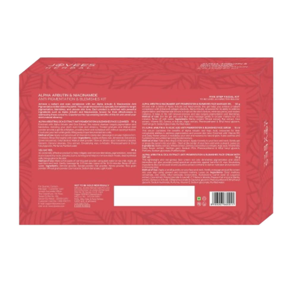 Jovees Alpha Arbutin & Niacinamide Anti Pigmentation & Blemishes Facial Kit