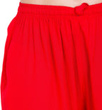 PAVONINE Red Color Solid 3-Panels Flared Sharara - Distacart