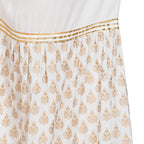PAVONINE Off-White Color 3-Panels Sequence Printed Flared Sharara For Women & Girls - Distacart