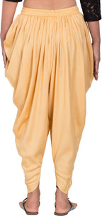 PAVONINE Beige Color Solid Beetel Rayon Fabric Patiala For Women & Girls - Distacart