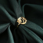 AanyaCentric Gold-Polished Ring For Women & Girls