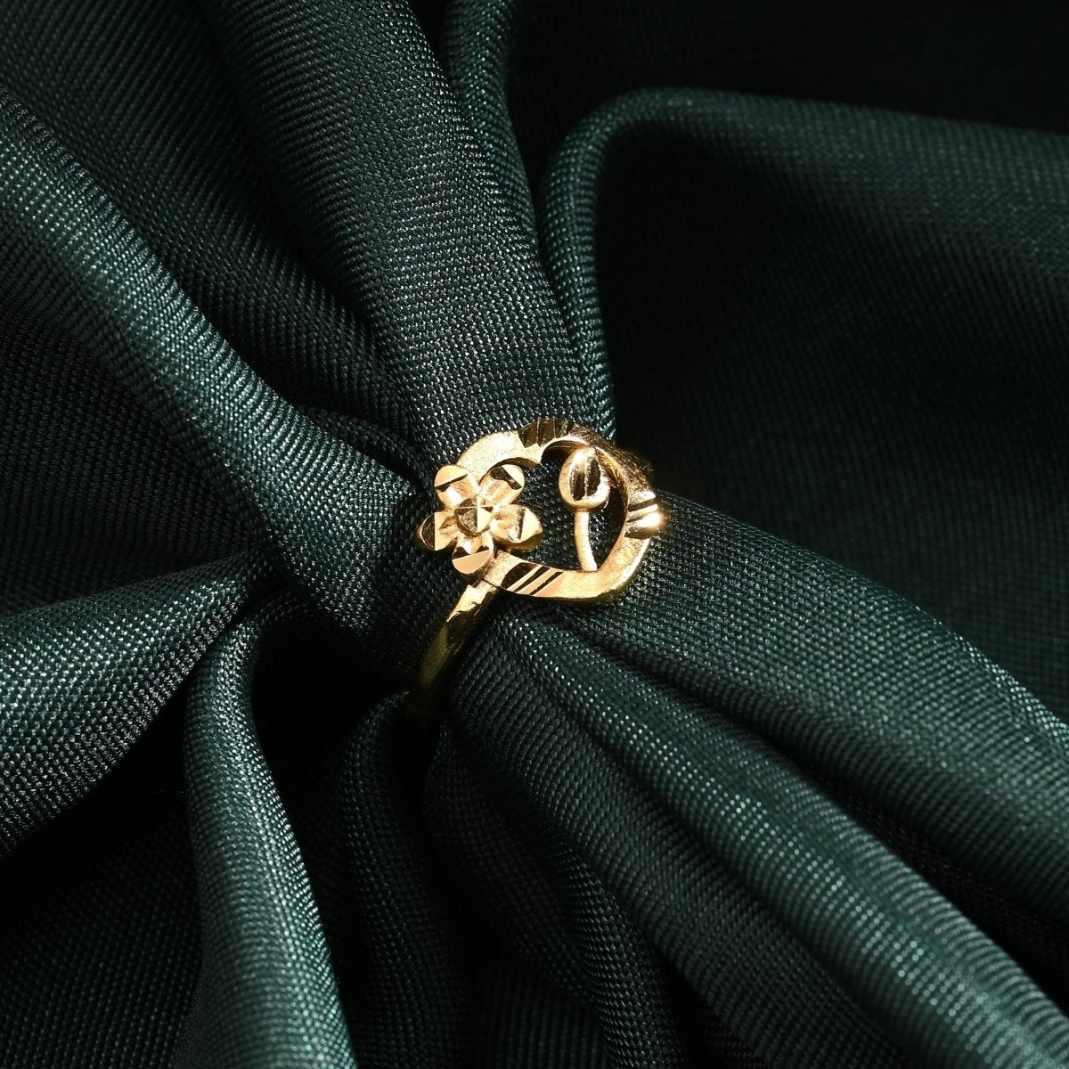AanyaCentric Gold-Polished Ring For Women & Girls