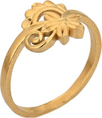 AanyaCentric Gold-Polished Ring For Women & Girls