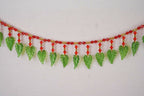 Kundan HandiKrafts Green Leaf Red Beats Thoranna - Distacart