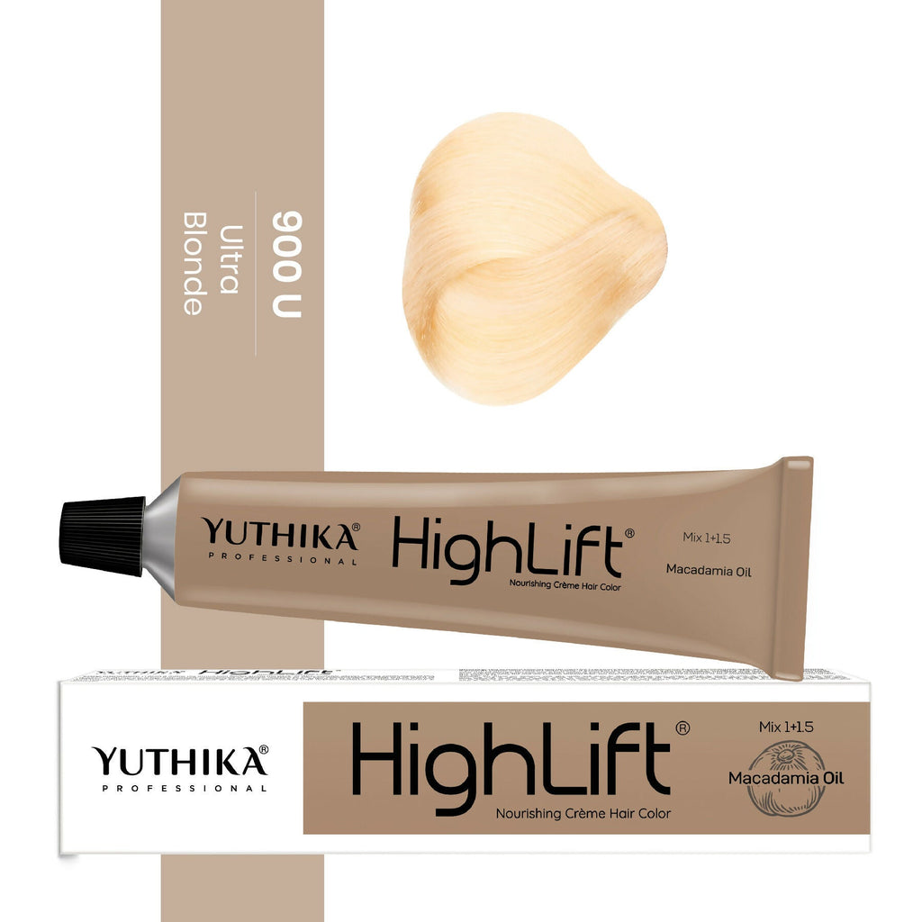 Yuthika Professional High lift Creme Hair Colour 900U Ultra Blonde - Distacart
