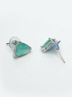 NVR Women's Green Artificial Stones Studded Handcrafted Jewellery Set