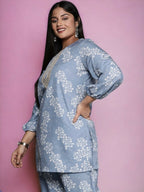 Ahalyaa Women's Traditional wear Tunic - Grey
