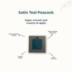 Disguise Satin Smooth Eyeshadow Squares - Satin Teal Peacock 215
