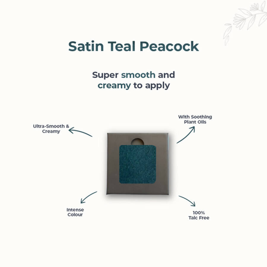 Disguise Satin Smooth Eyeshadow Squares - Satin Teal Peacock 215