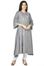 Joban Fashion Grey Cotton Rayon Kurta Set