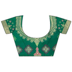 Joban Fashion Bottle Green Butti Motifs Soft Silk Patola Saree - Distacart