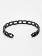 NVR Men's Rhodium Plated Cuff Bracelet - Distacart