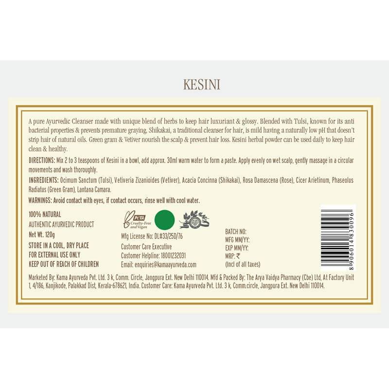 Kama Ayurveda Kesini Ayurvedic Herbal Hair Wash Powder 120gm