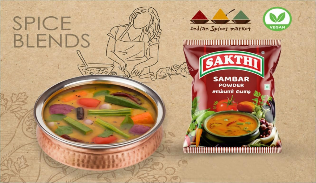 Sakthi South Indian Flavoured Sambar Powder For Cooking - Distacart