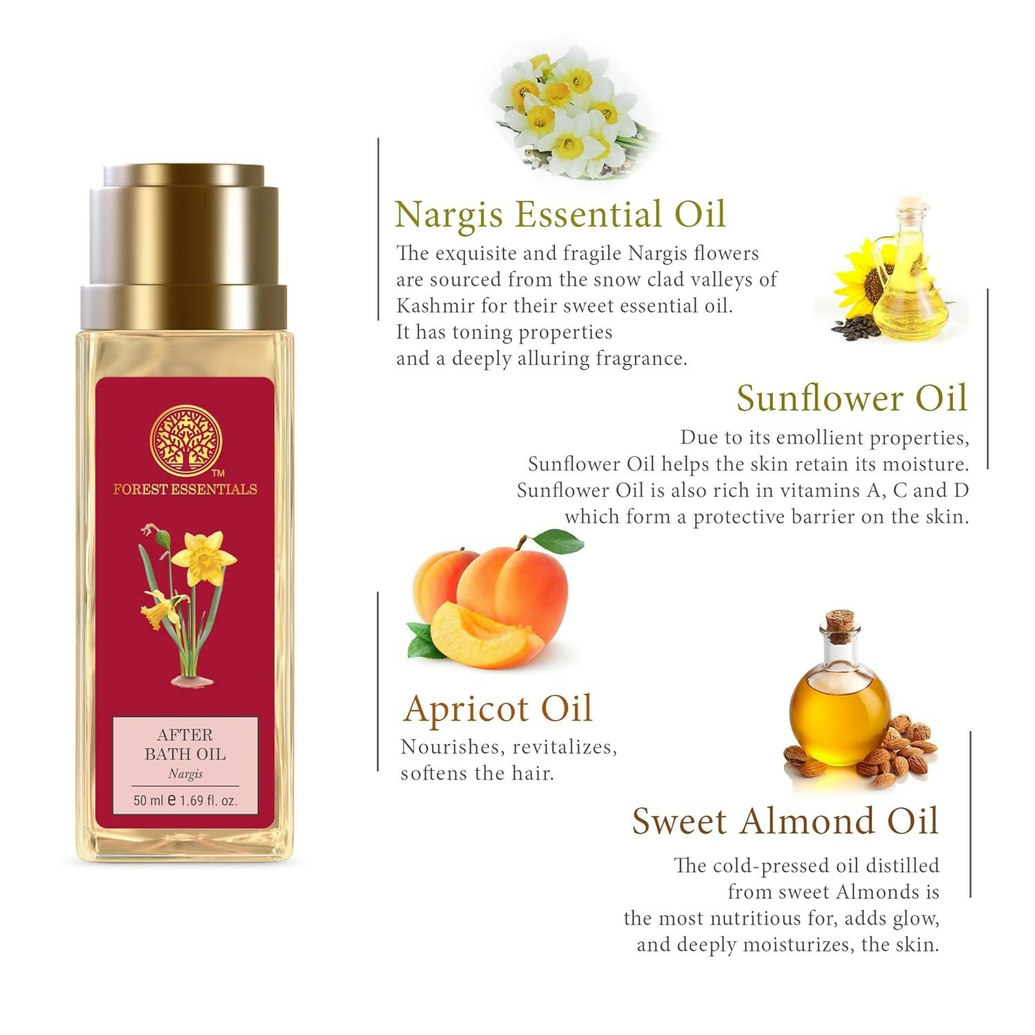Forest Essentials After Bath Oil Nargis - Distacart