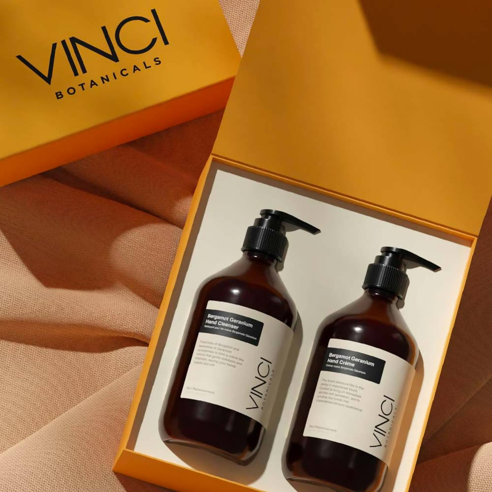 Vinci Botanicals Bergamot Geranium Hand Duo