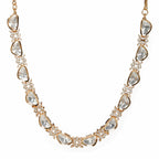 Kundan and Daimond Neckpiece (Gold) - Ruby Raang