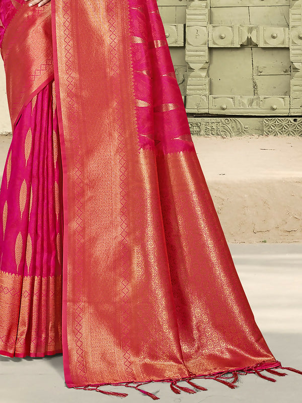 Shree Shyam Fashion Silk Pink Saree - Distacart