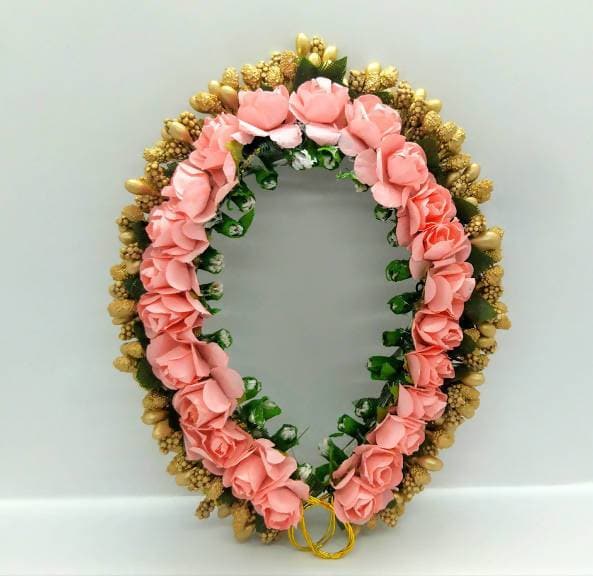 Peach Gold Gajra