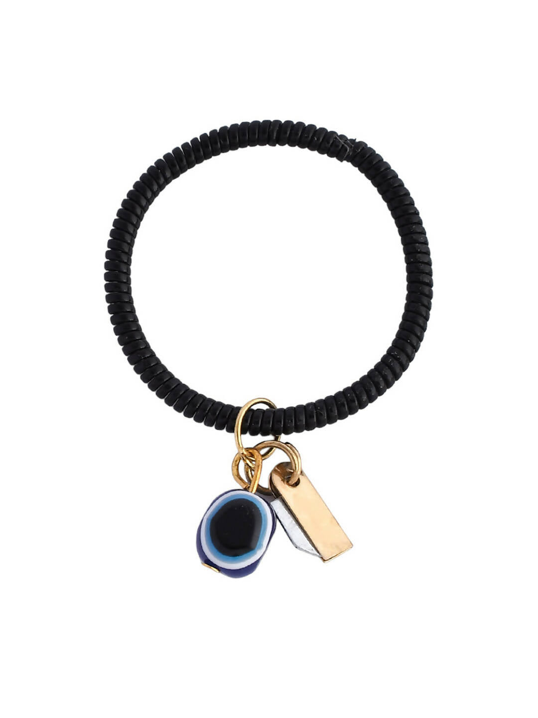 VOJ Women Black Color stainless steel Bracelet - Distacart