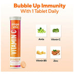 Zingavita Vitamin C Effervescent Tablets for Stronger Immunity - Orange Flavor - Distacart