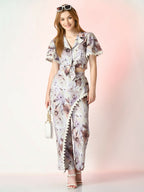 Myshka Women's Multi Printed Top With Trousers
