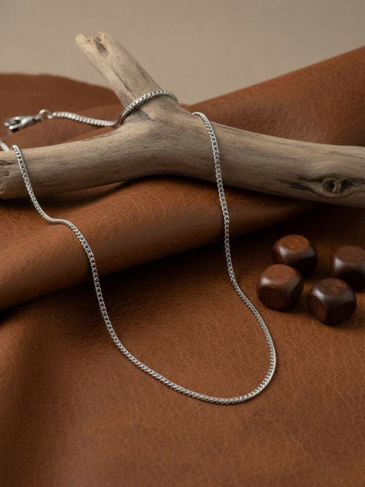 NVR Men's Silver Plated Stainless Steel Chain - Distacart