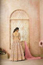 Kesar Fab Chiku Banarasi Silk Embroidered Lehenga