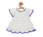Chutput Kids Cute Design White Coloured Solid Frock