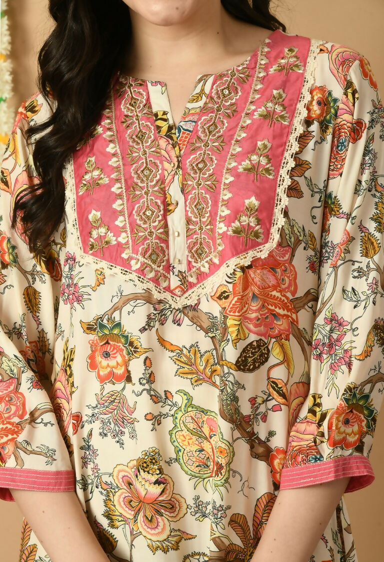 Joban Fashion White Maslin Kurta Set