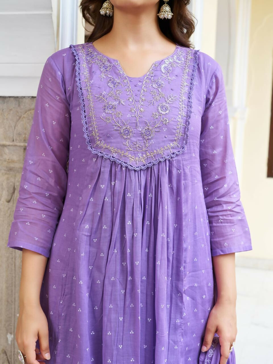 The52 Women's Beautiful Cotton Fabric Embroidery Work Straight Kurta Pant and Dupatta Set - Distacart