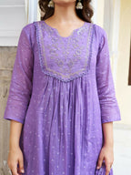 The52 Women's Beautiful Cotton Fabric Embroidery Work Straight Kurta Pant and Dupatta Set - Distacart