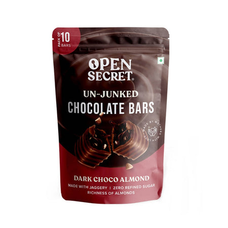 Open Secret Dark Choco Almond Chocolate Bars
