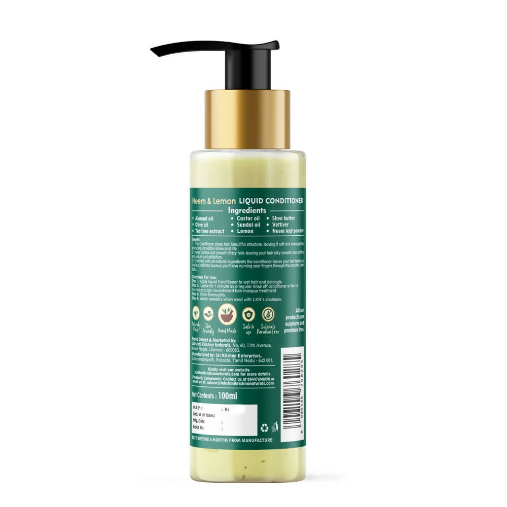 Lakshmi Krishna Naturals Neem & Lemon Liquid Conditioner
