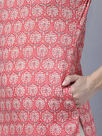 Myshka Stylish Pink Sleeveless Women's Kurta - Distacart