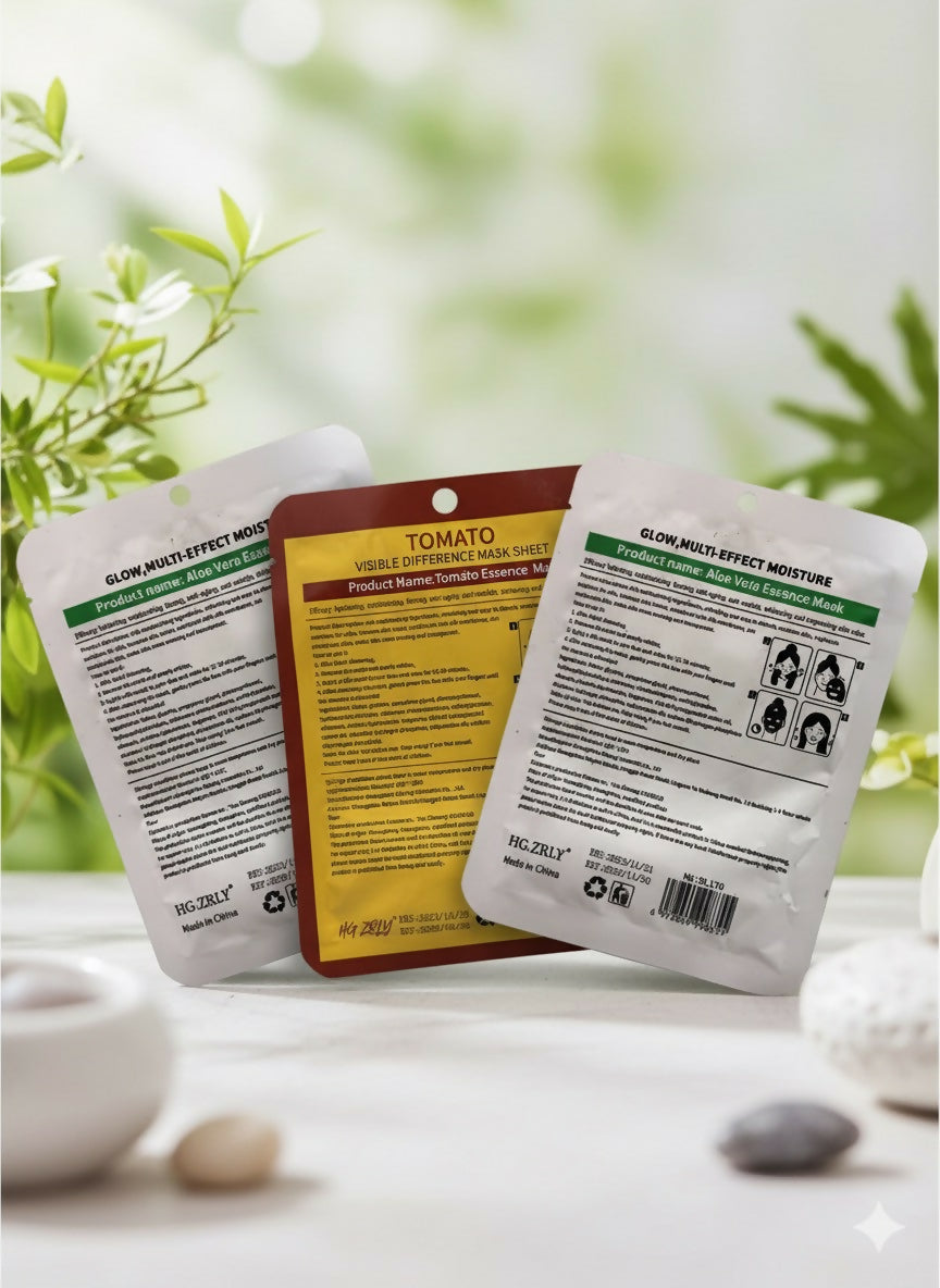 Brand born Whitening Aloe Essence Real Tomato Hydrating Masks Face Sheet Mask